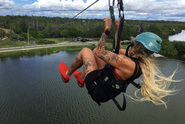 Zip line canopy tours at Empower Adventures offer thrilling rides with incredible views.